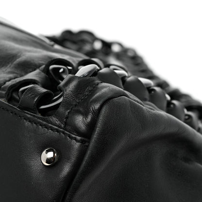Chanel Calfskin Modern Chain Rhodoid East West Tote Black 9 of 17