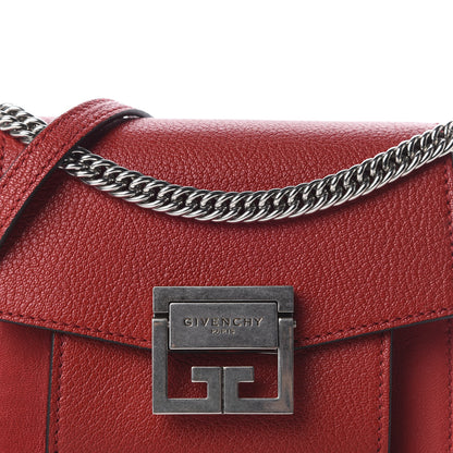 Givenchy Goatskin Mini GV3 Shoulder Bag Bright Red 9 of 9