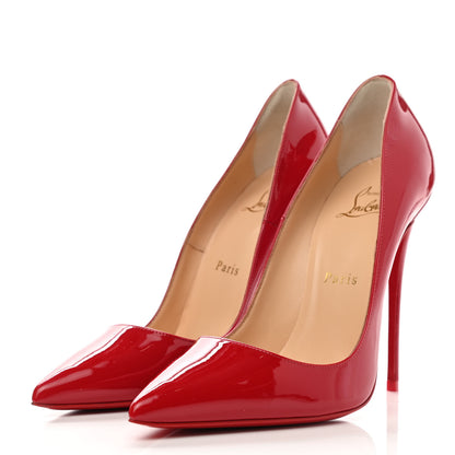 Christian Louboutin Patent So Kate 120 Pumps 37.5 Red 3 of 8