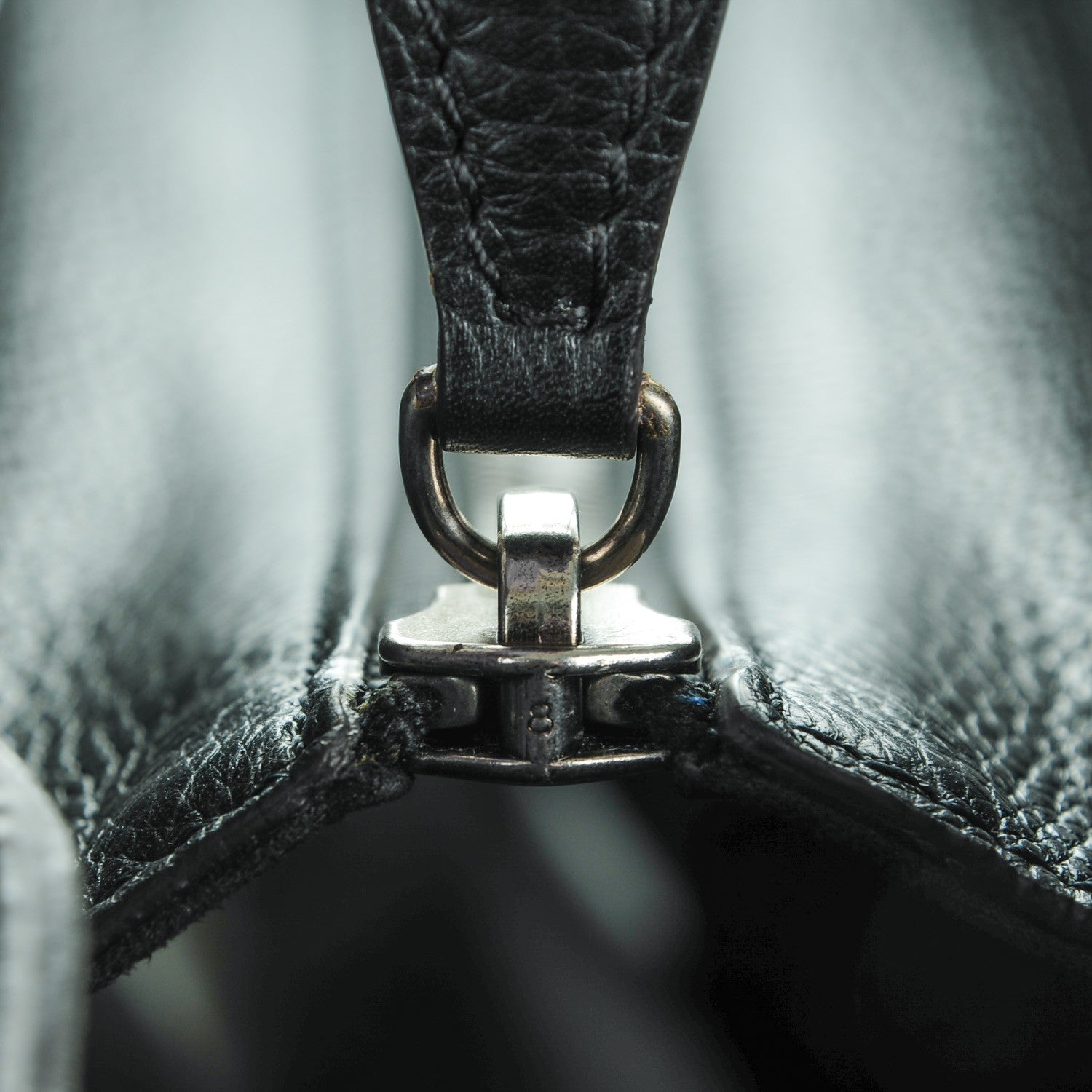 Celine Drummed Calfskin Micro Luggage Black 8 of 8