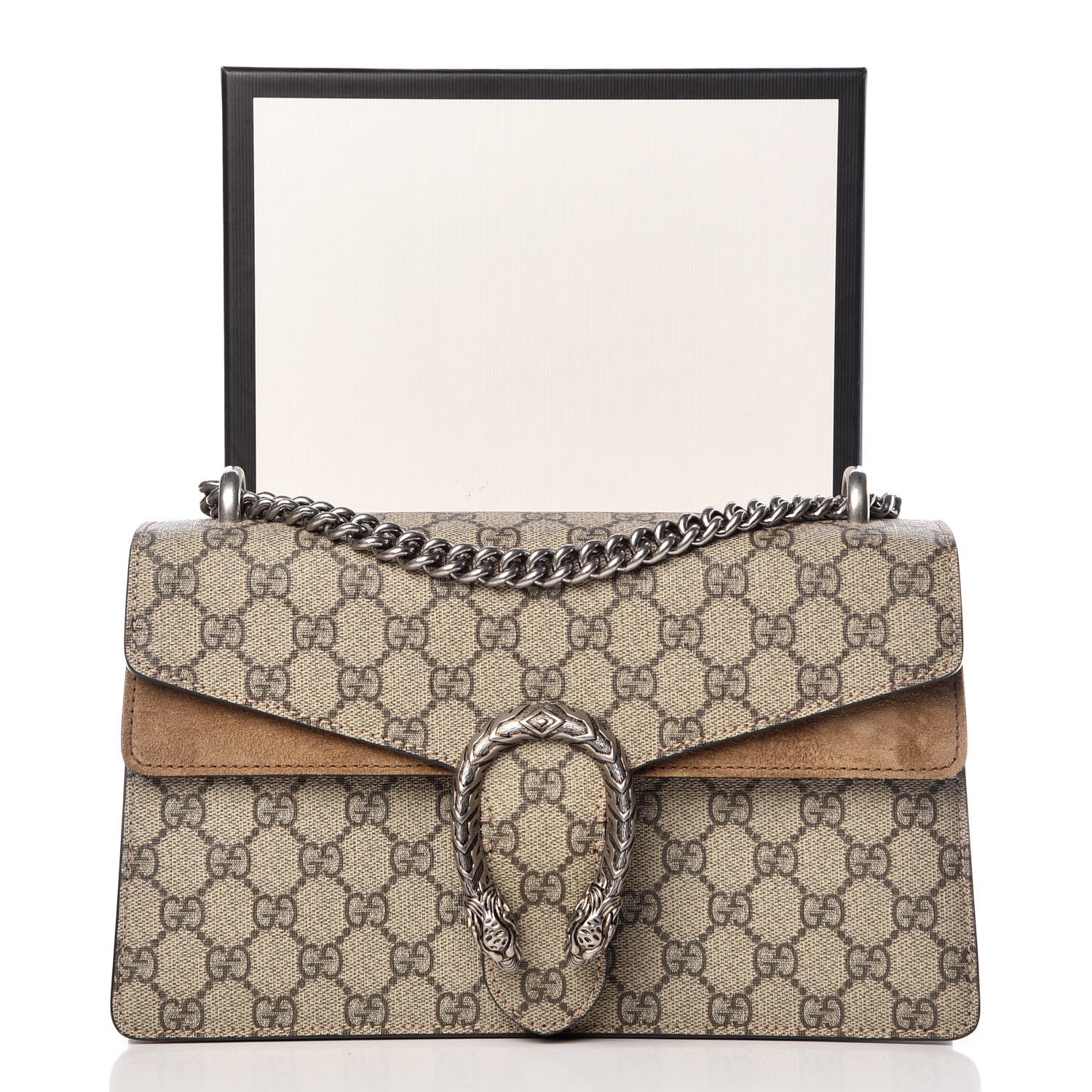 Gucci GG Supreme Monogram Small Dionysus Shoulder Bag Taupe 11 of 11