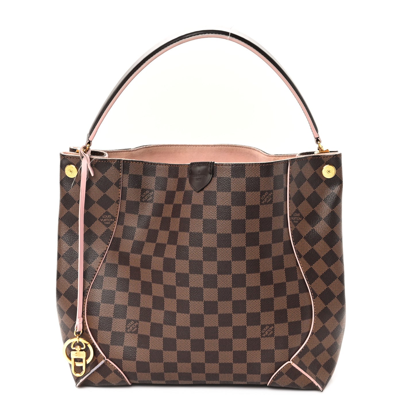Damier Ebene Caissa Hobo Rose Ballerine