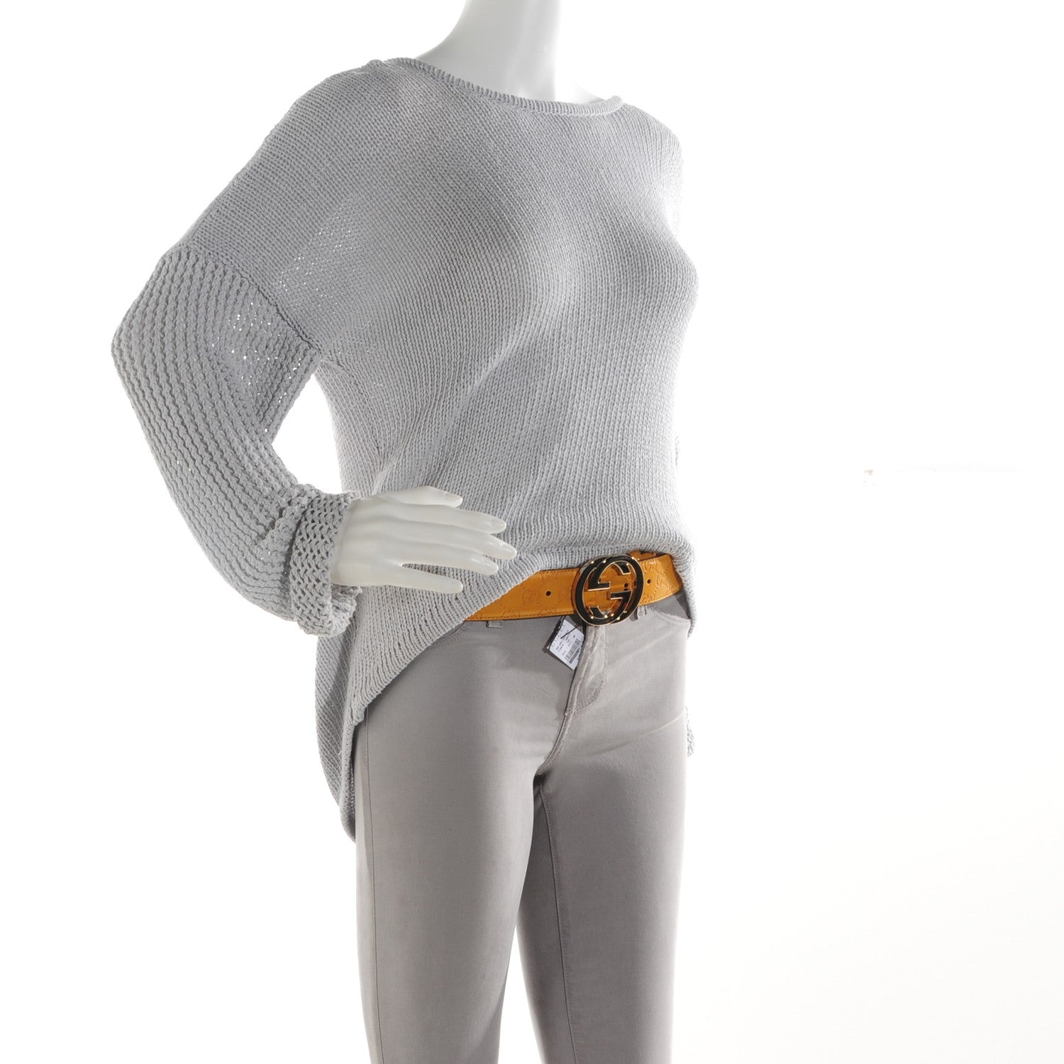 Gucci Guccissima Signature Interlocking G 40mm Belt 85 34 Nectarine 2 of 6