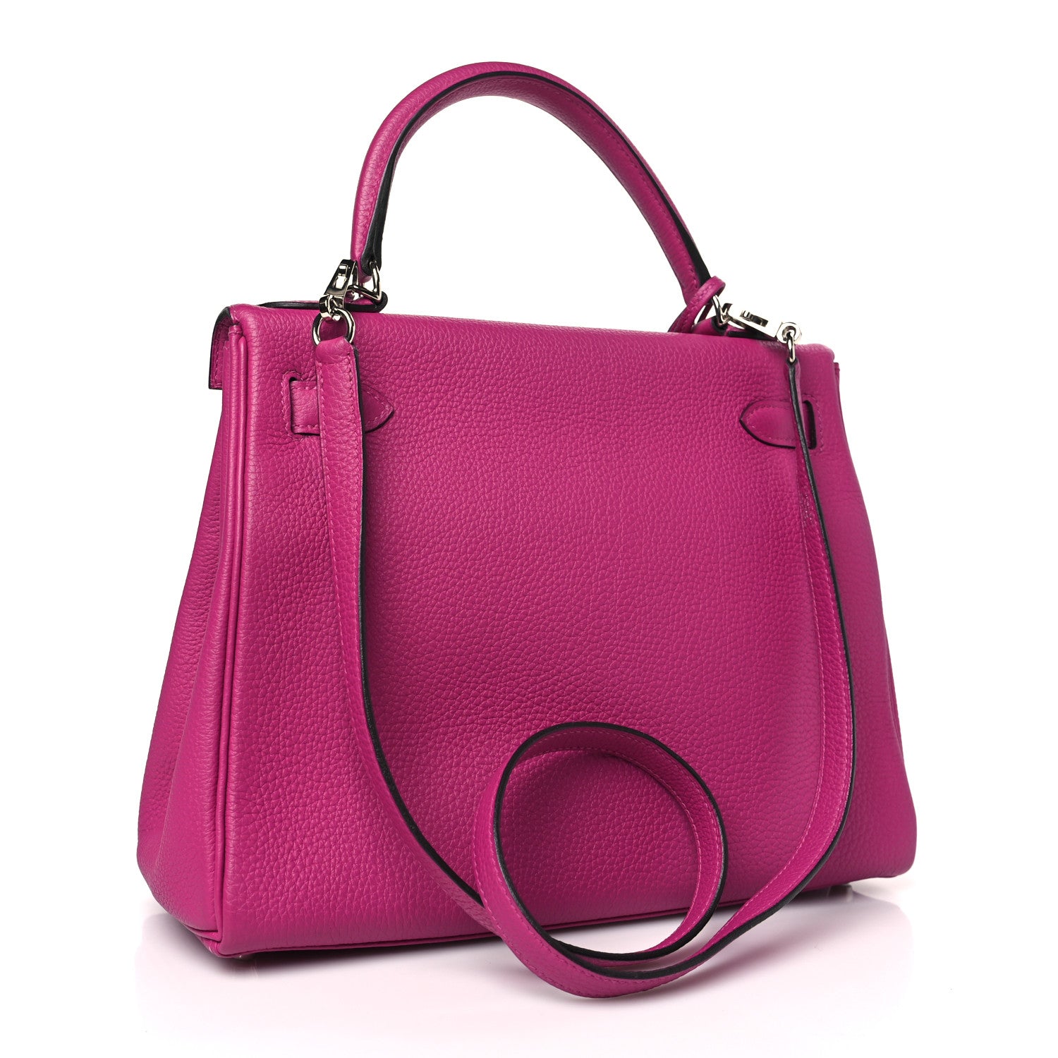 Hermes Togo Kelly Retourne 28 Rose Pourpre 3 of 9