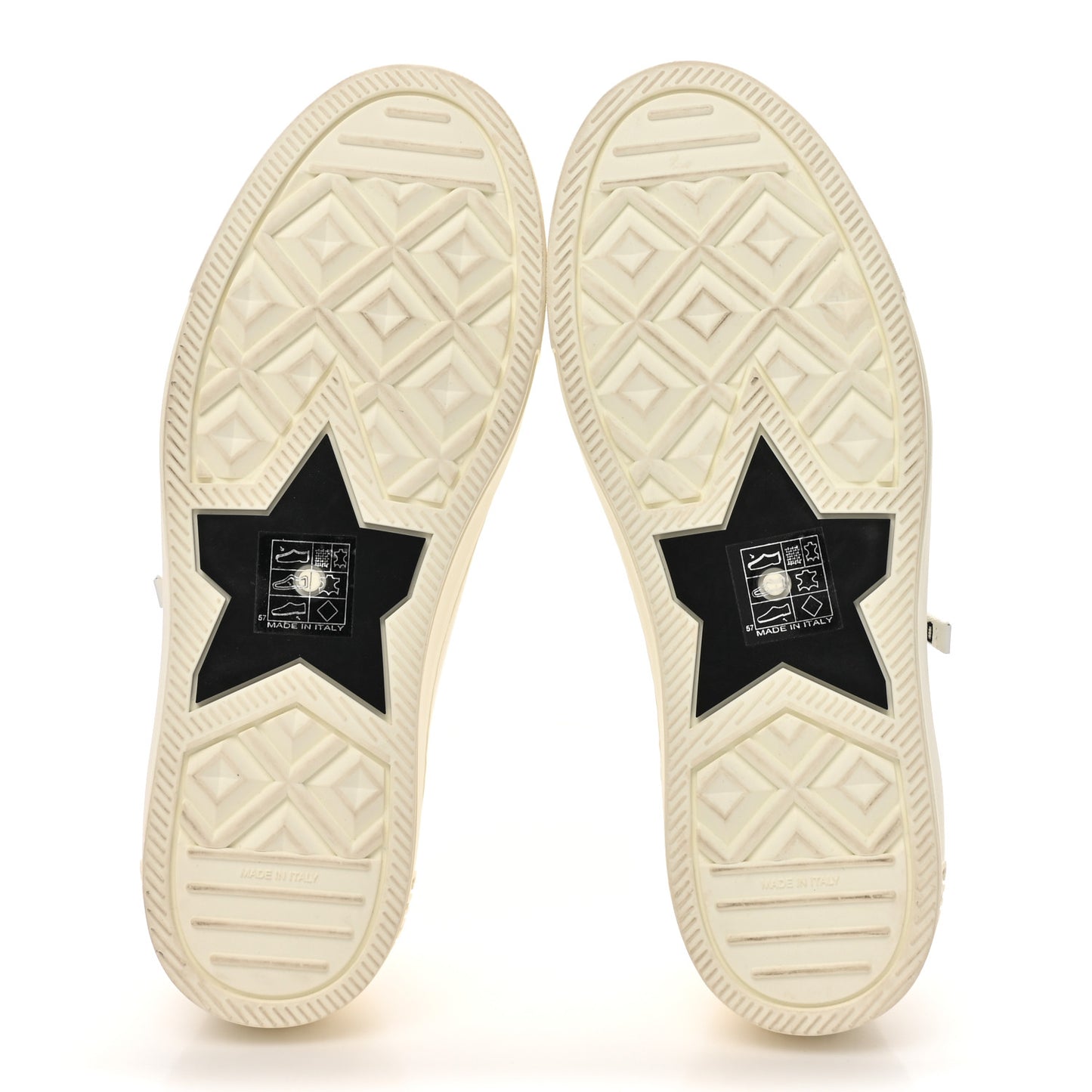 Canvas Dot Walk'N'Dior Low Top Sneakers 37.5 Milk