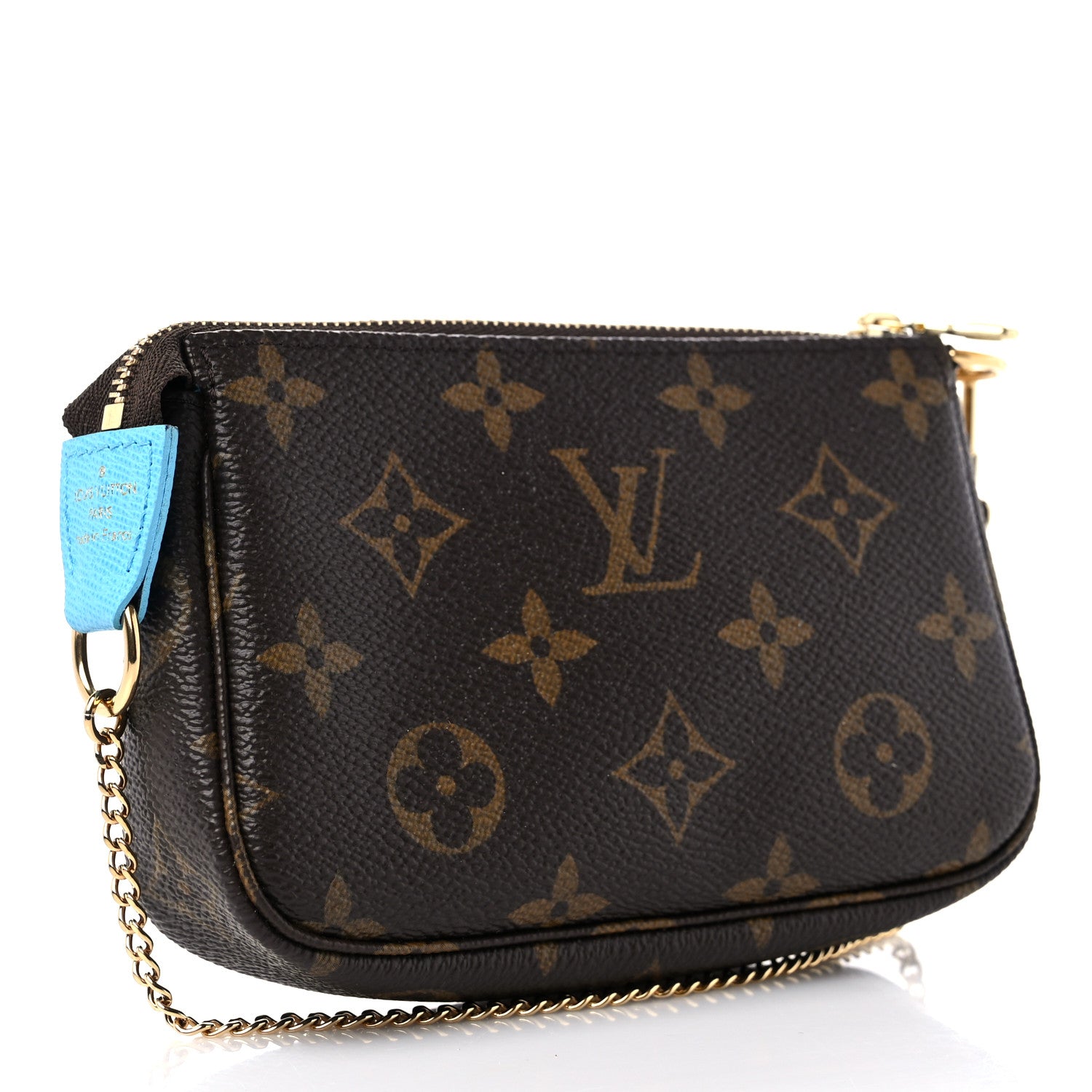 Louis Vuitton Monogram 2022 Christmas Animation Tokyo Mini Pochette Accessories Blue 3 of 9