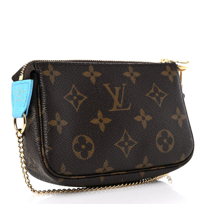 Louis Vuitton Monogram 2022 Christmas Animation Tokyo Mini Pochette Accessories Blue 3 of 9