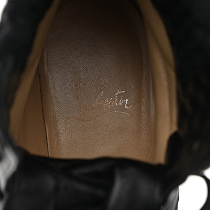 Christian Louboutin Calfskin Mayr Combat Boots 38.5 Black 7 of 8