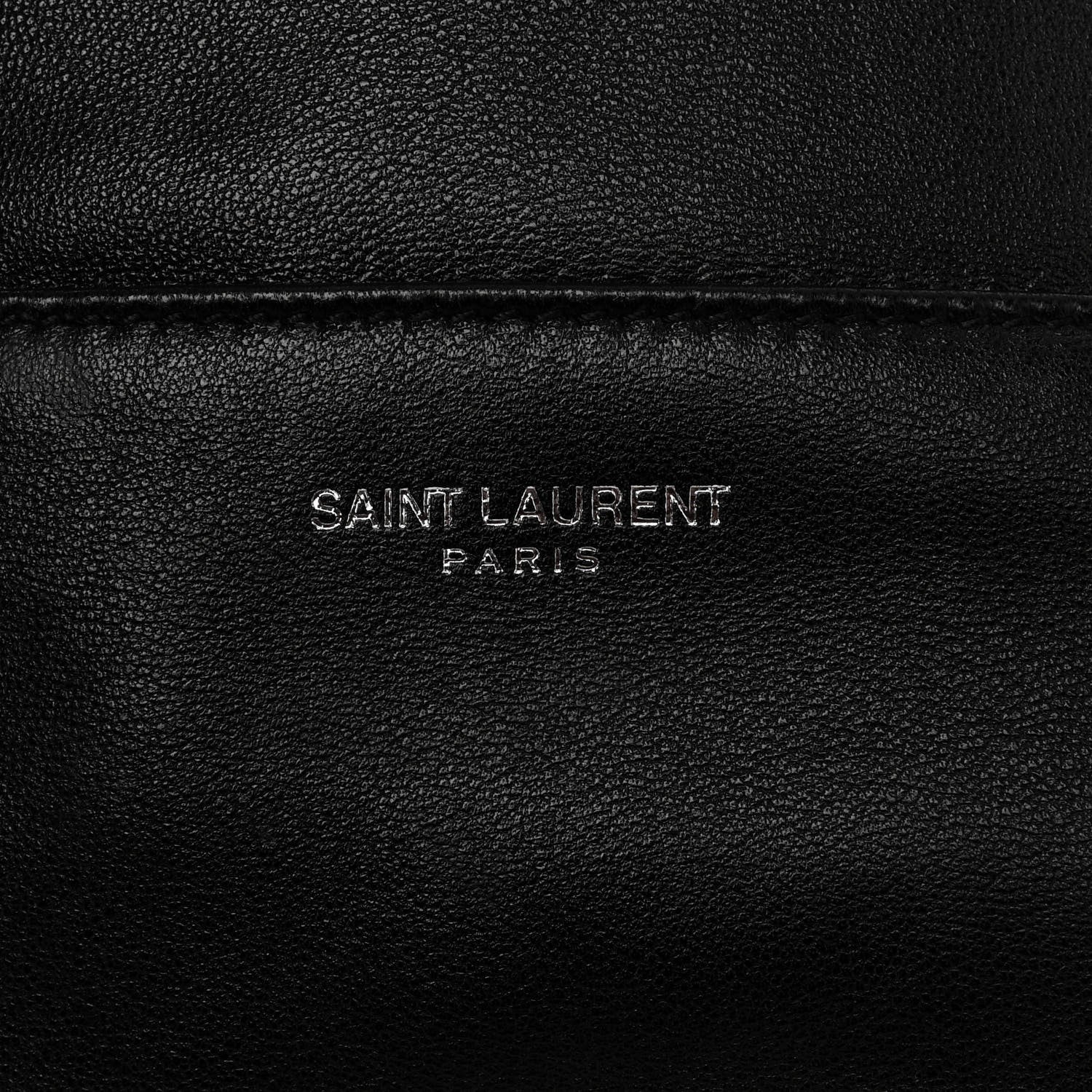 Saint Laurent Lambskin West Shopping Bag Black 7 of 10
