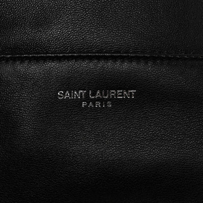 Saint Laurent Lambskin West Shopping Bag Black 7 of 10
