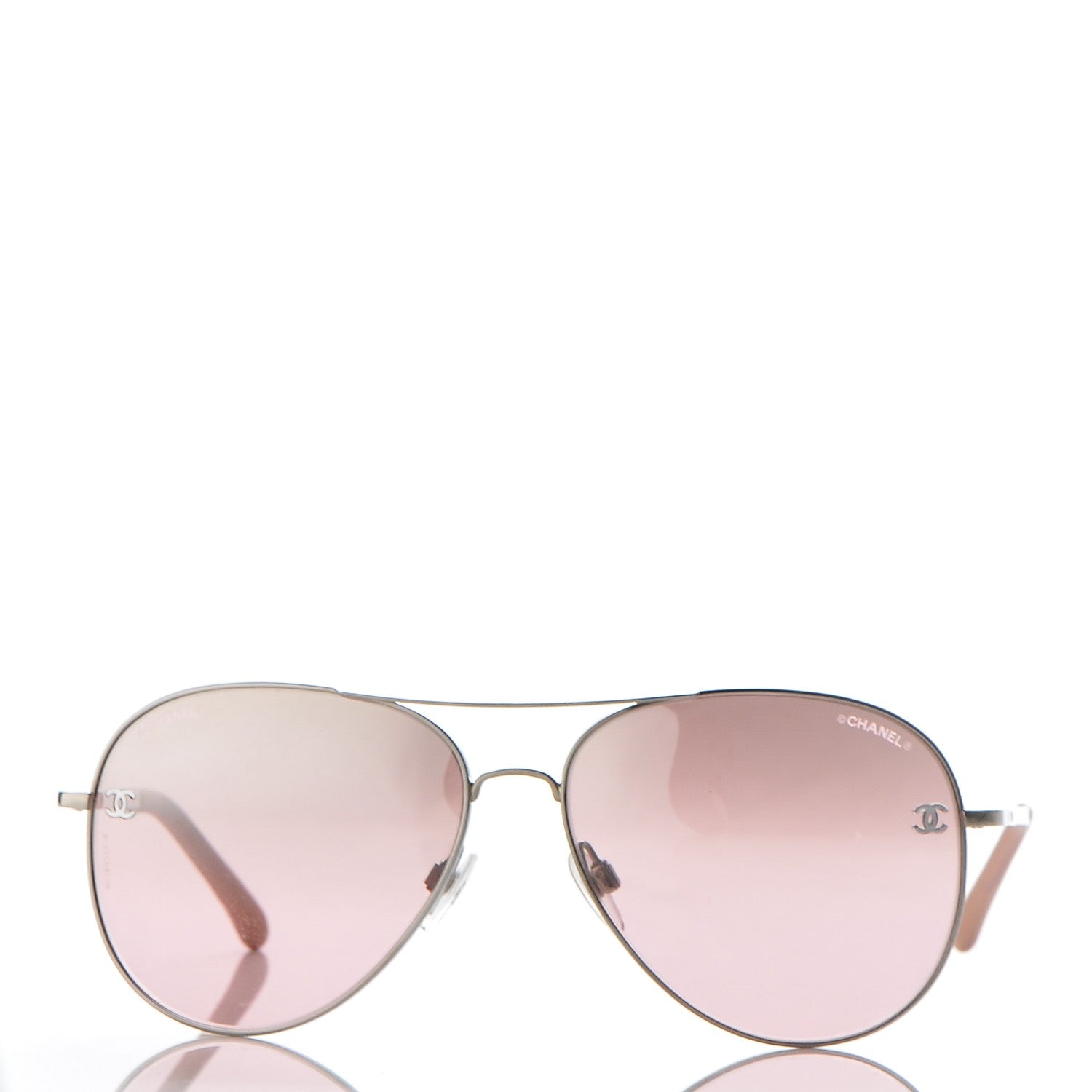 Chanel CC Aviator Sunglasses 4189-T-Q Pink 2 of 8