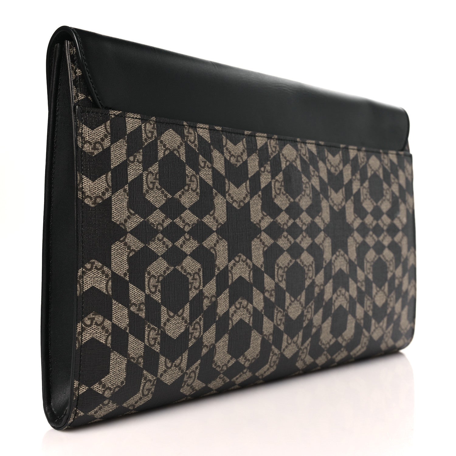 Gucci GG Supreme Monogram Caleido Print Clutch Black 3 of 9