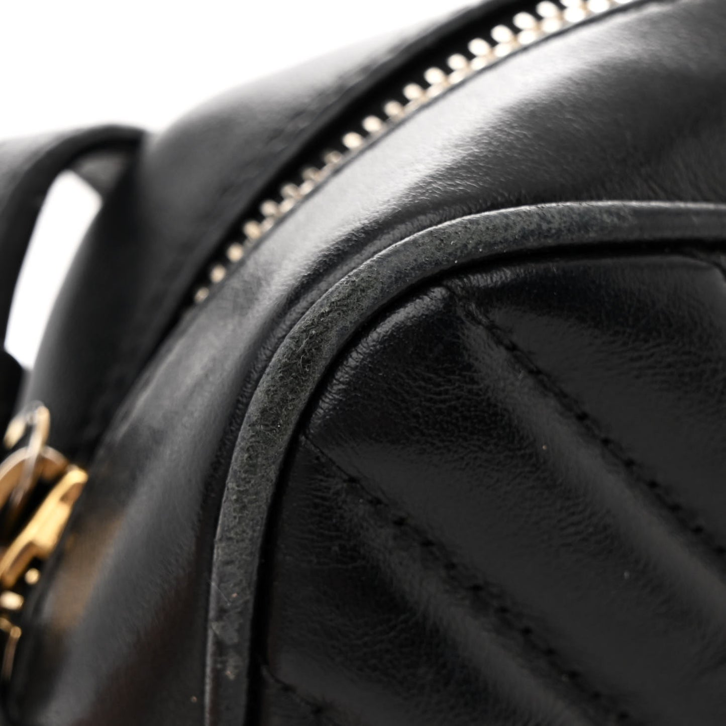 Calfskin Matelasse Monogram Lou Camera Bag Black