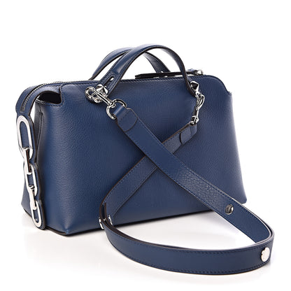 Fendi Vitello Dolce Chain Tail Medium By The Way Boston Bag Blue 3 of 14