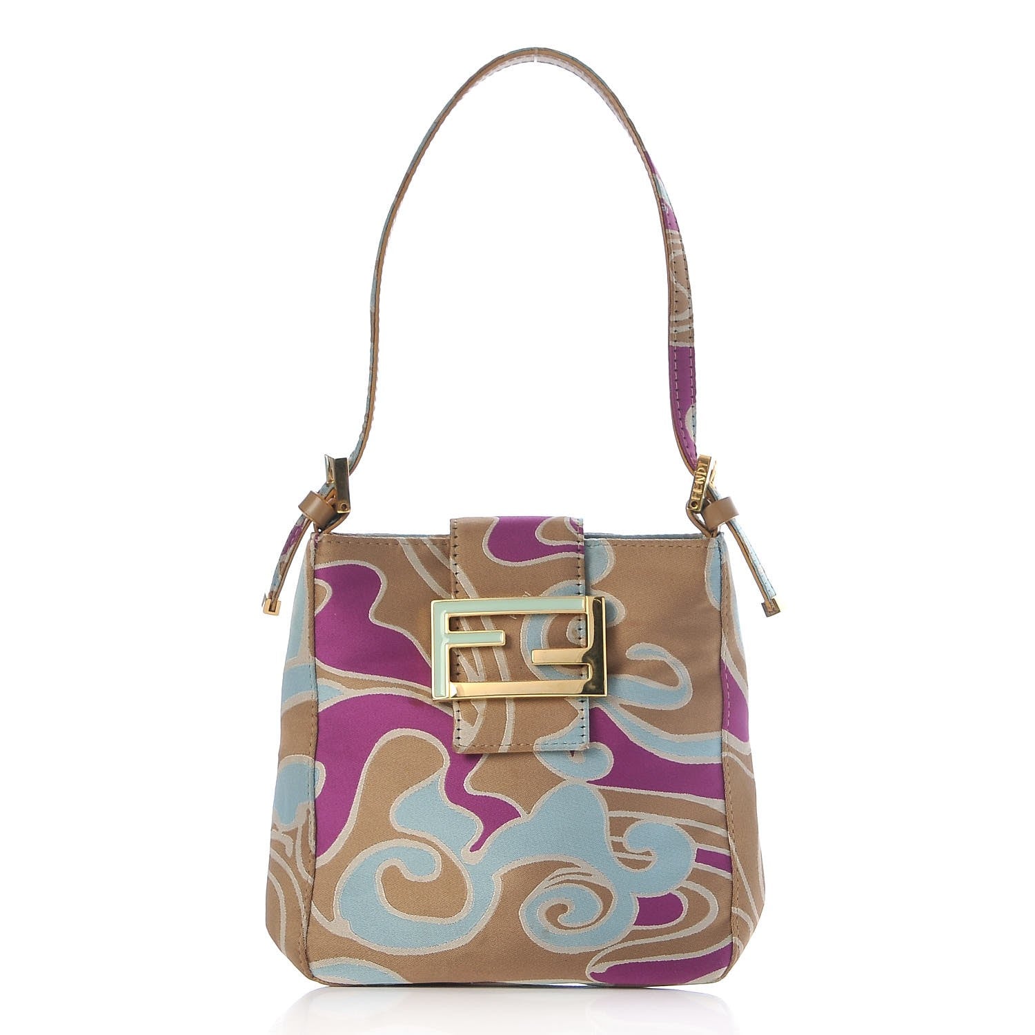 Fendi Satin Swirl Baguette Bag Multicolor 1 of 11