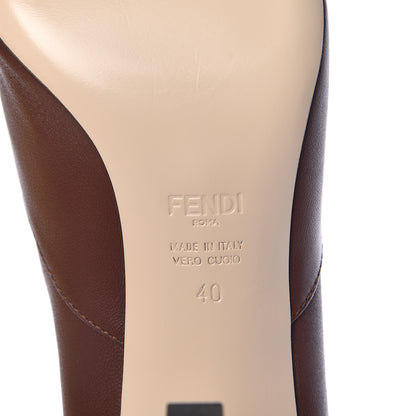 Fendi Lambskin FFreedom Ankle Boots 40 Brown 6 of 8
