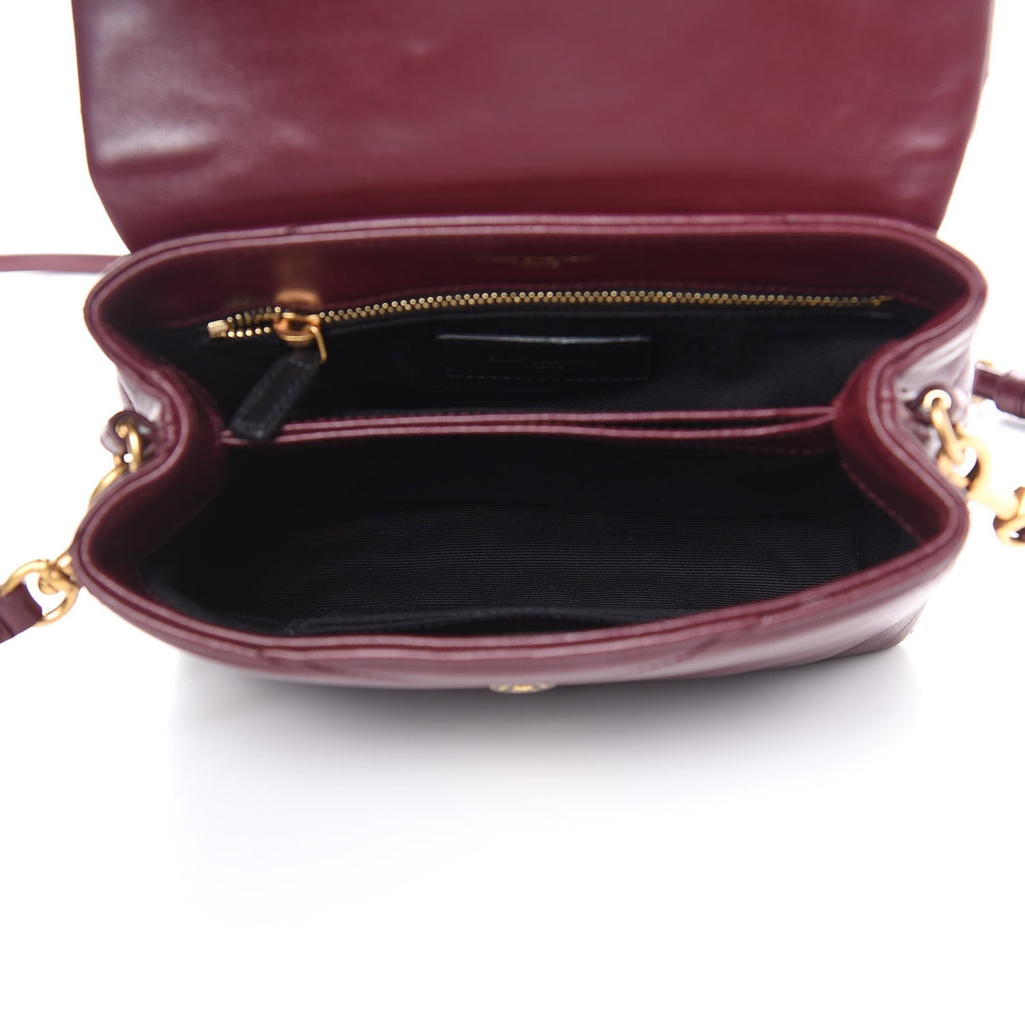Calfskin Y Quilted Monogram Toy Loulou Crossbody Bag Rouge