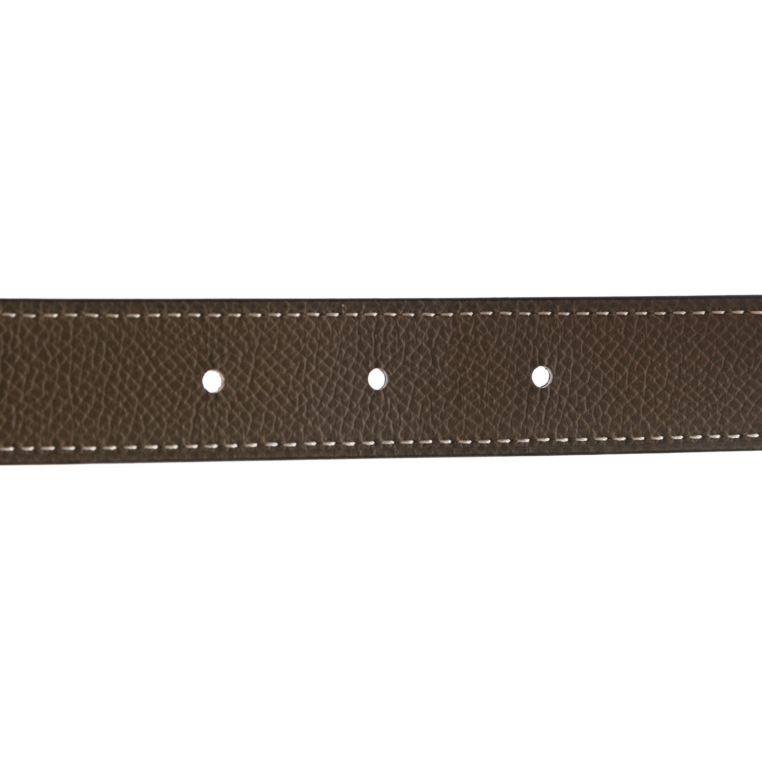 Hermes Swift Epsom 32mm Martelee Constance H Belt 85 Black Etoupe 3 of 8