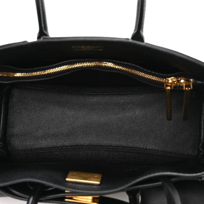Balenciaga Smooth Calfskin Mini Bel Air Carry All Bag Black 5 of 9
