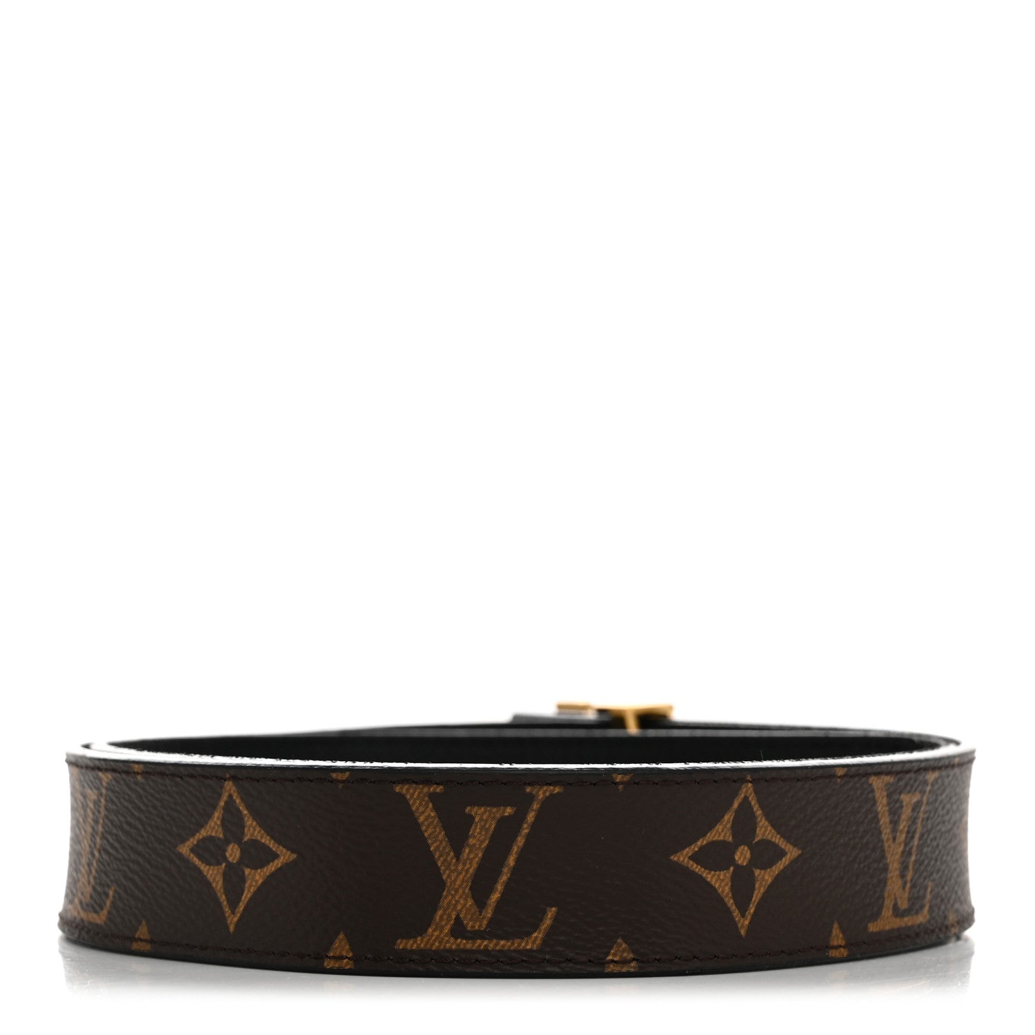 Louis Vuitton Calfskin Monogram 30mm LV Initiales Reversible Belt 90 36 Black 2 of 8