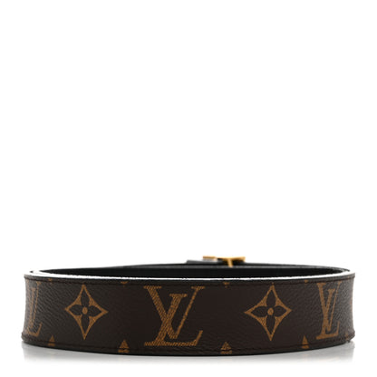 Louis Vuitton Calfskin Monogram 30mm LV Initiales Reversible Belt 90 36 Black 2 of 8