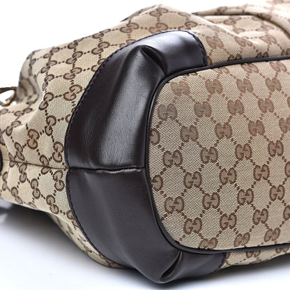 Gucci Monogram Large Sukey Top Handle Bag Beige Dark Brown 7 of 12