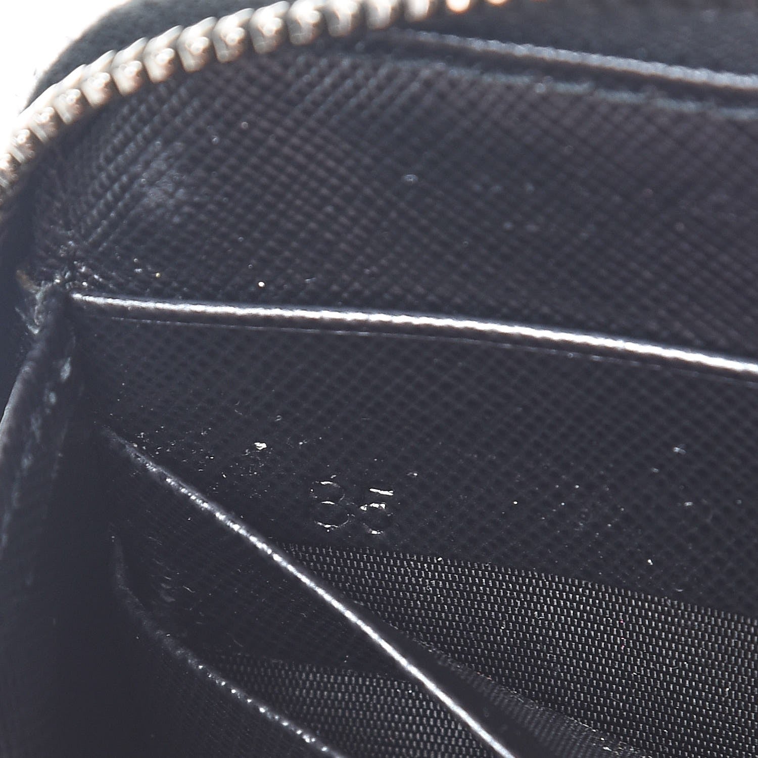 Prada Saffiano Zip Around Wallet Nero Black 8 of 12