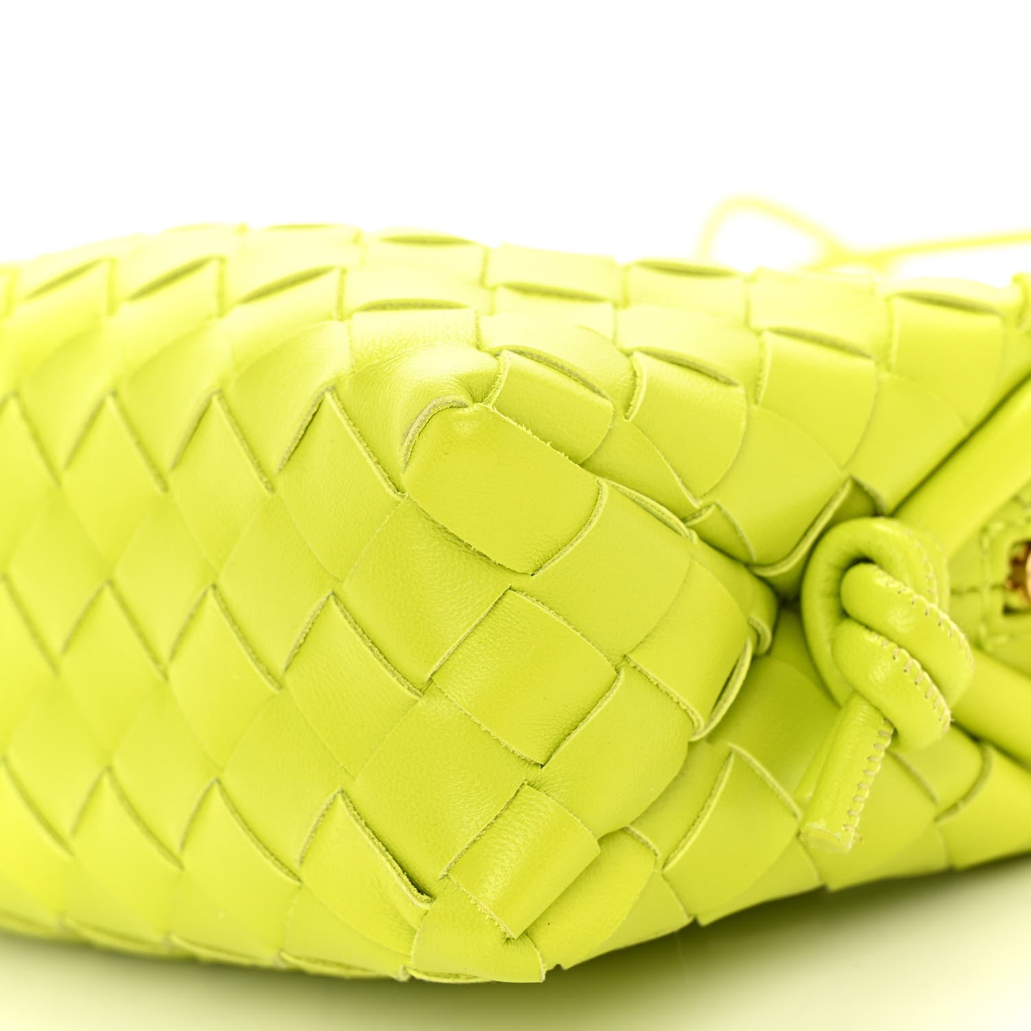 Bottega Veneta Nappa Intrecciato Mini Loop Camera Bag Acid Kiwi 9 of 9