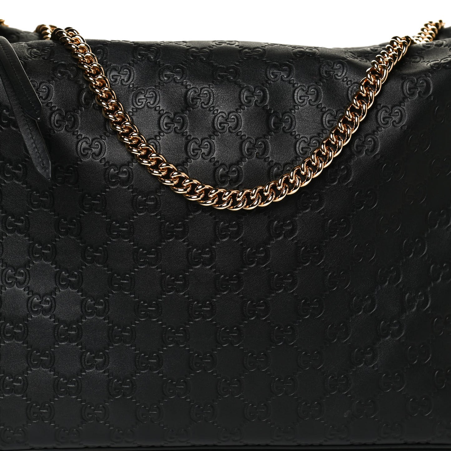 Guccissima Signature Large Linea A Hobo Black