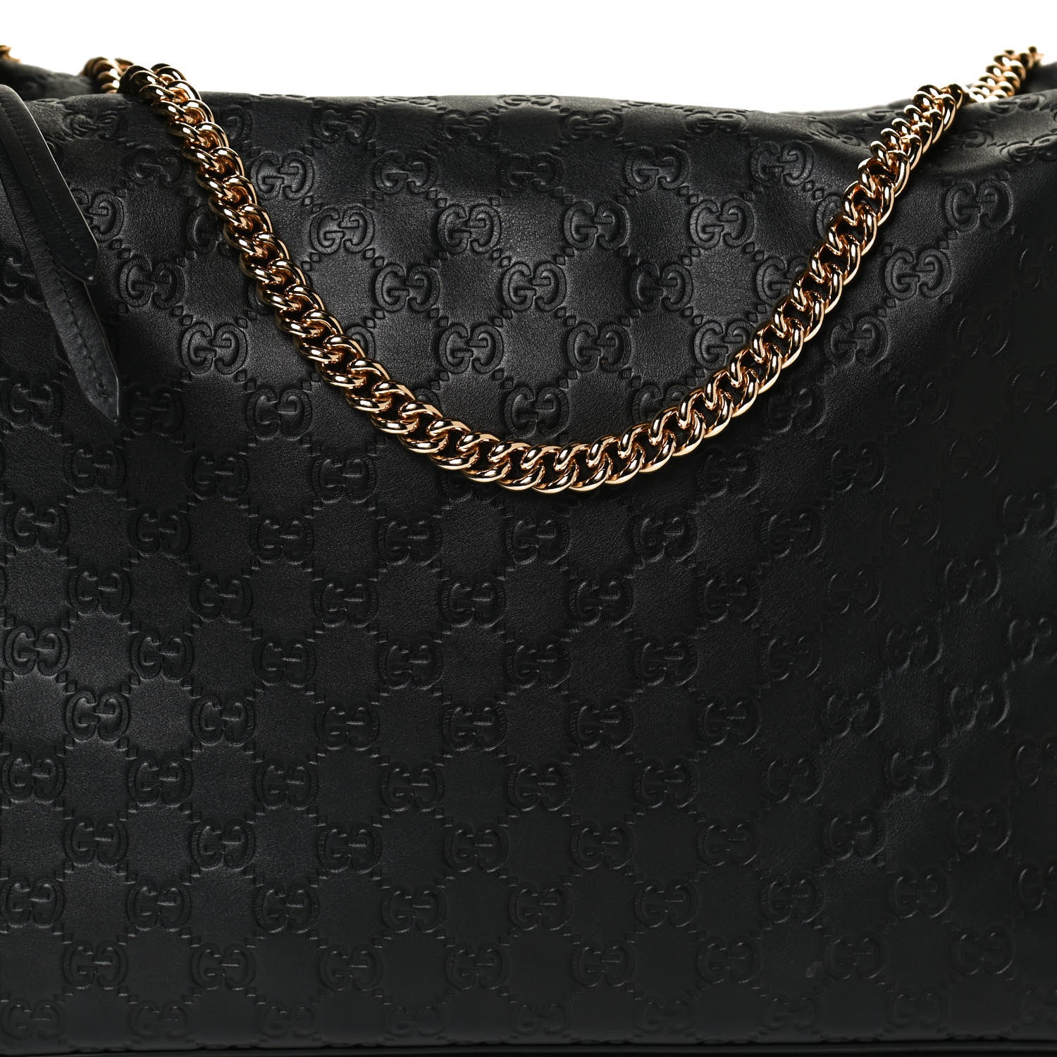 Gucci Guccissima Signature Large Linea A Hobo Black 9 of 14