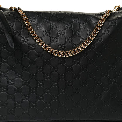 Gucci Guccissima Signature Large Linea A Hobo Black 9 of 14