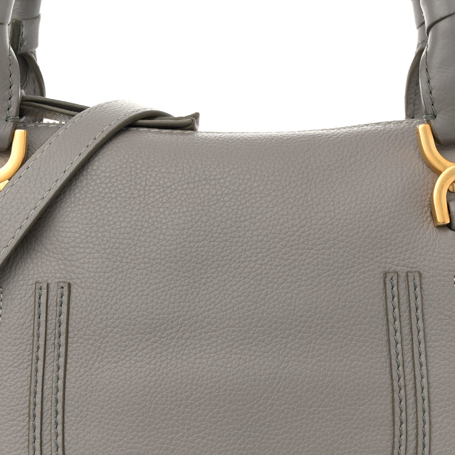 Chloe Calfskin Medium Marcie Satchel Cashmere Grey 8 of 11