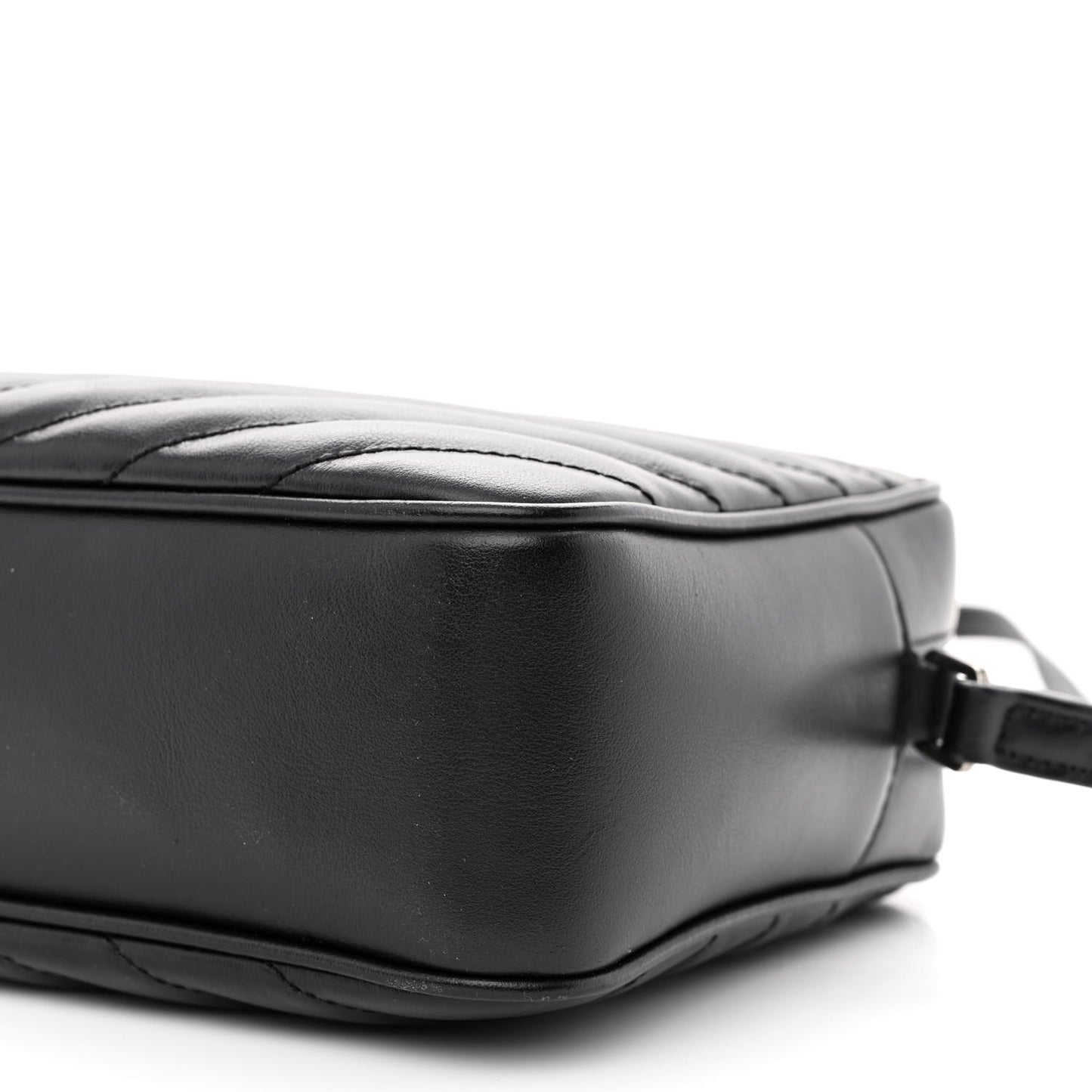 Calfskin Matelasse Monogram Lou Camera Bag Black