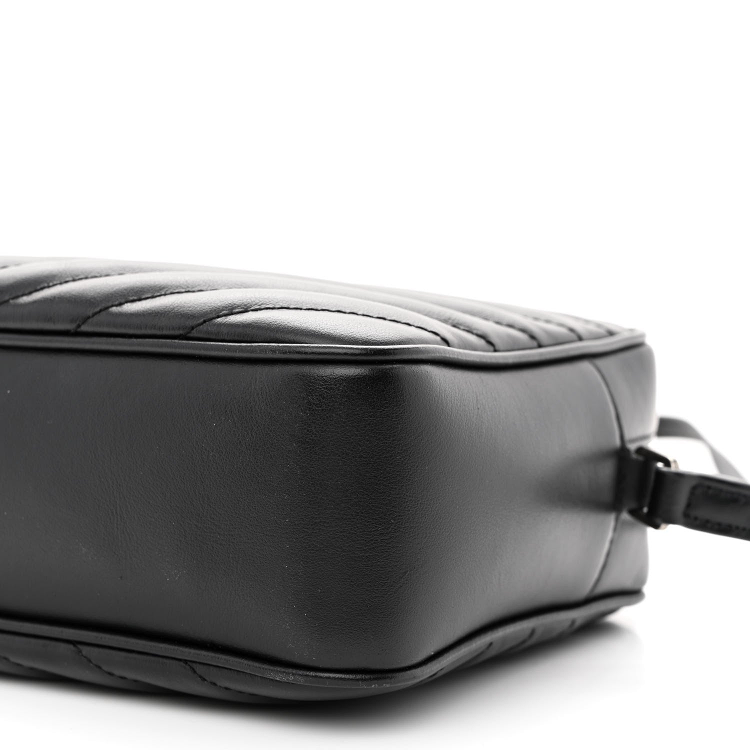 Saint Laurent Calfskin Matelasse Monogram Lou Camera Bag Black 10 of 13