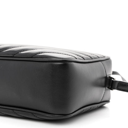 Saint Laurent Calfskin Matelasse Monogram Lou Camera Bag Black 10 of 13