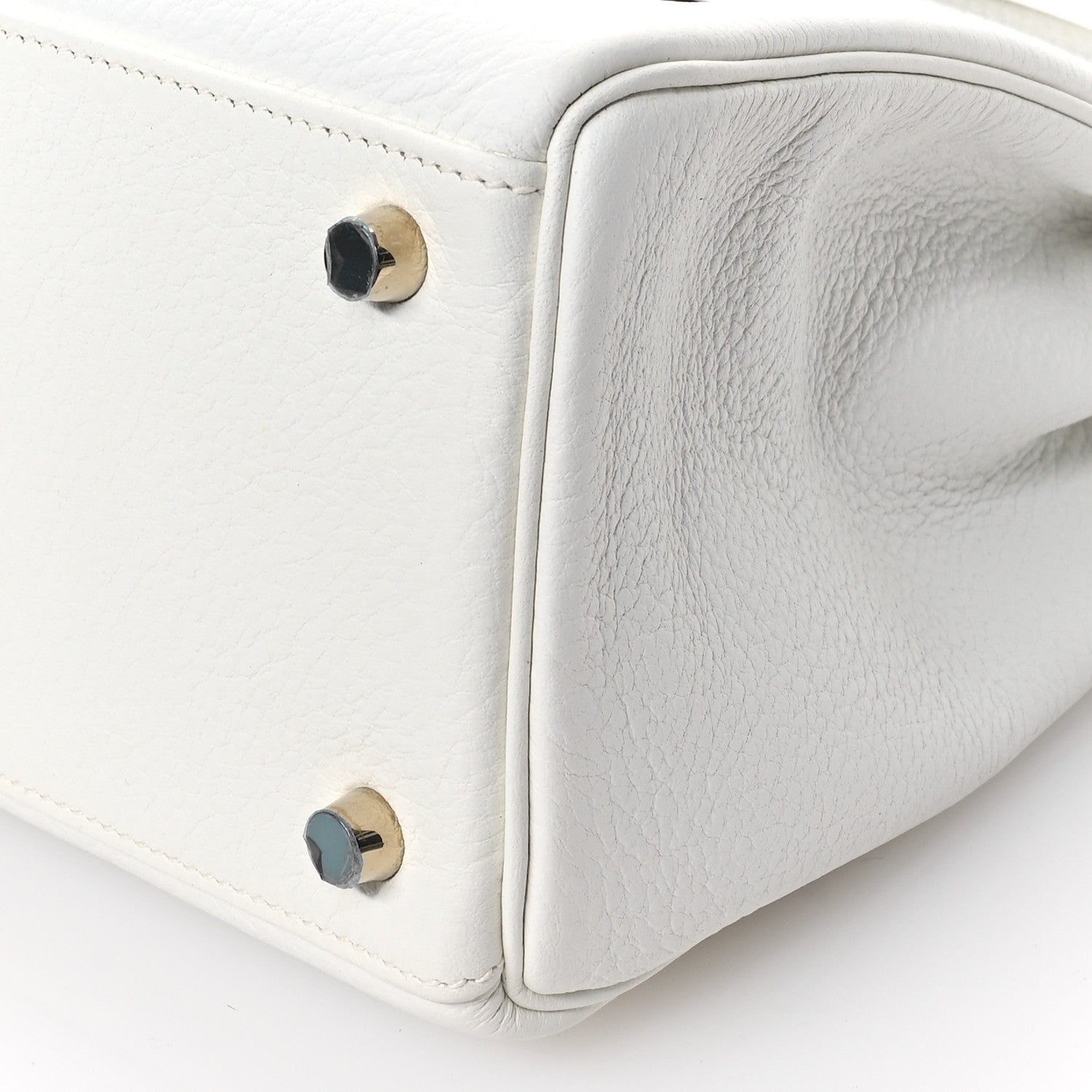 Hermes Taurillon Clemence Kelly Retourne 32 White 10 of 11