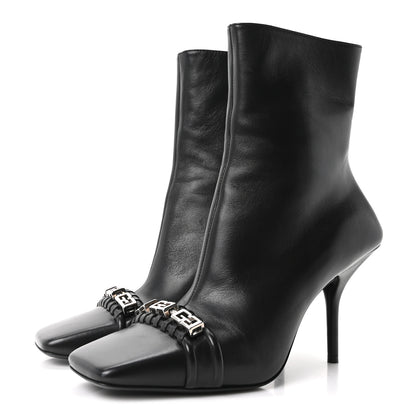 Givenchy Smooth Calfskin 4G Square Toe Boots 40.5 Black 4 of 9