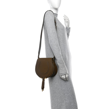 Chloe Grained Calfskin Small Marcie Saddle Bag Dark Khaki 2 of 9