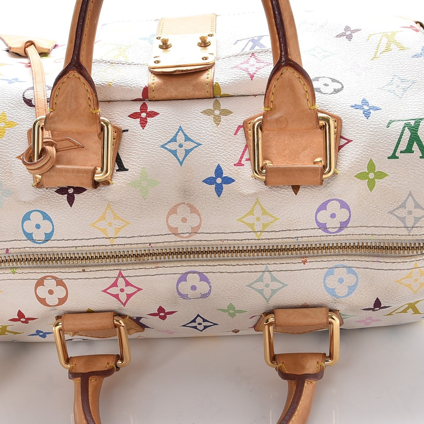 Monogram Multicolor Speedy 30 White