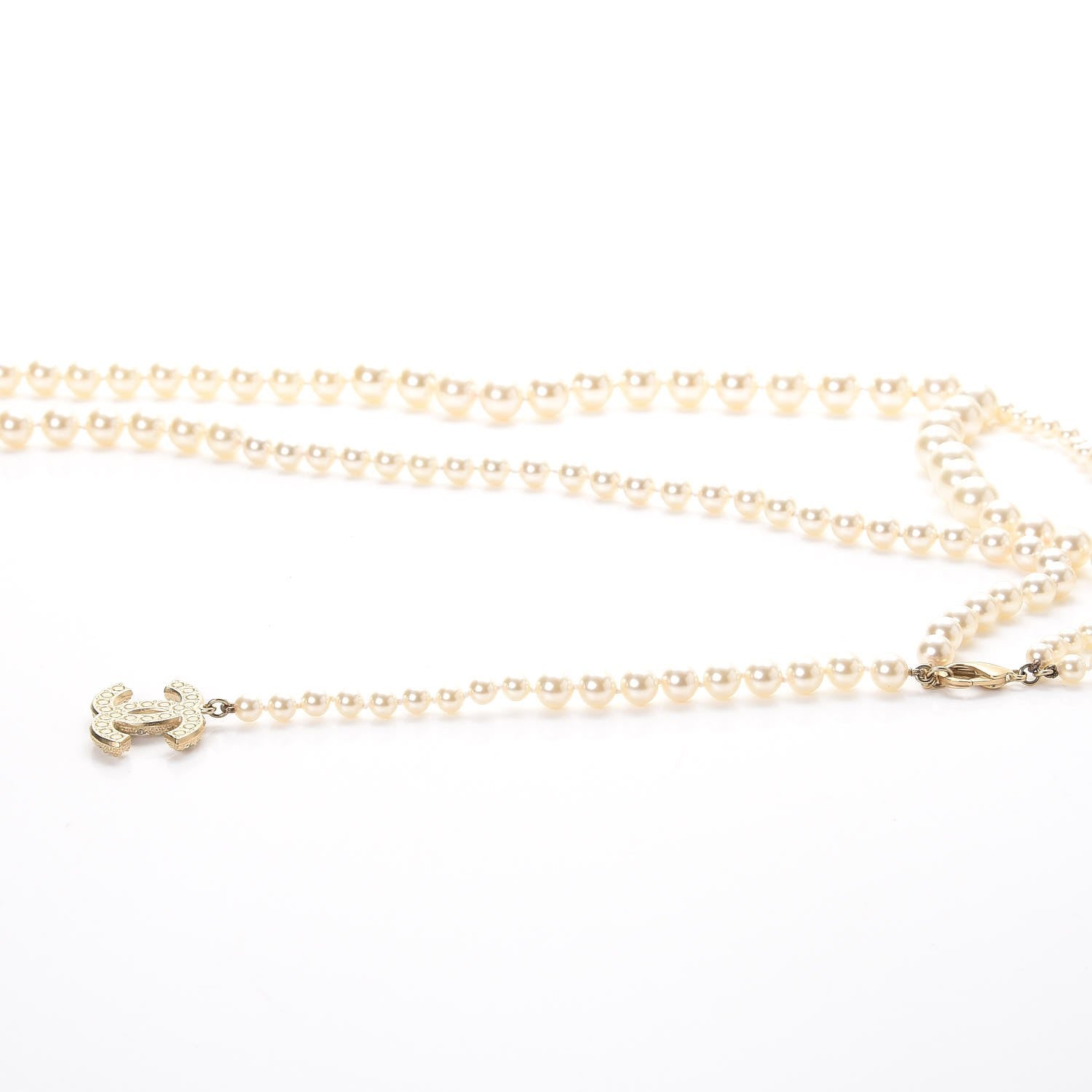 Chanel Pearl CC Double Strand Belt Gold 7 of 8