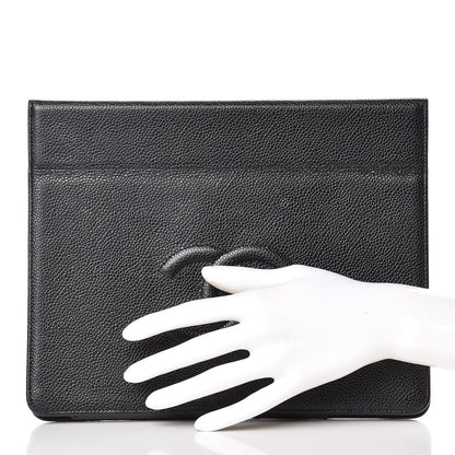 Chanel Caviar Timeless CC iPad Case Black 2 of 17