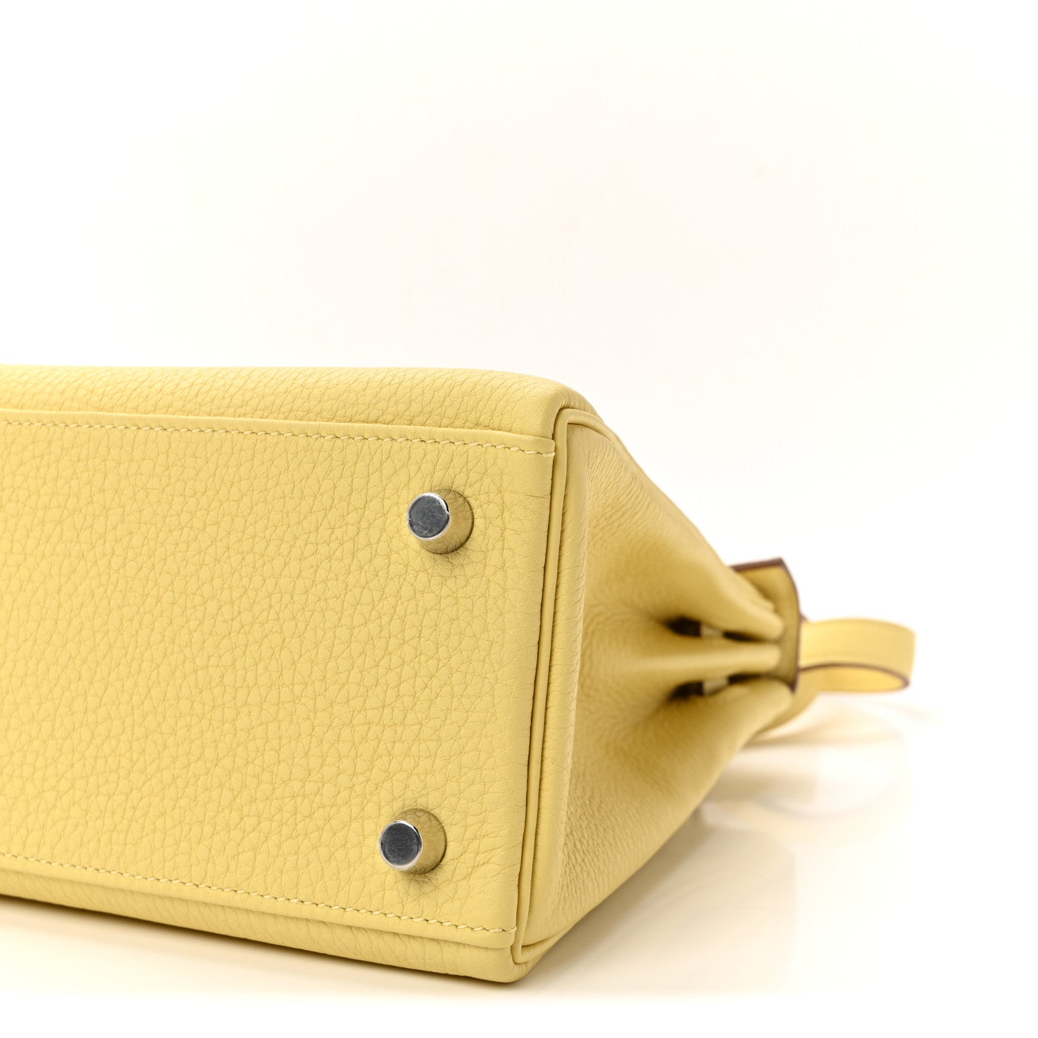 Hermes Togo Kelly Retourne 25 Jaune Poussin 9 of 10