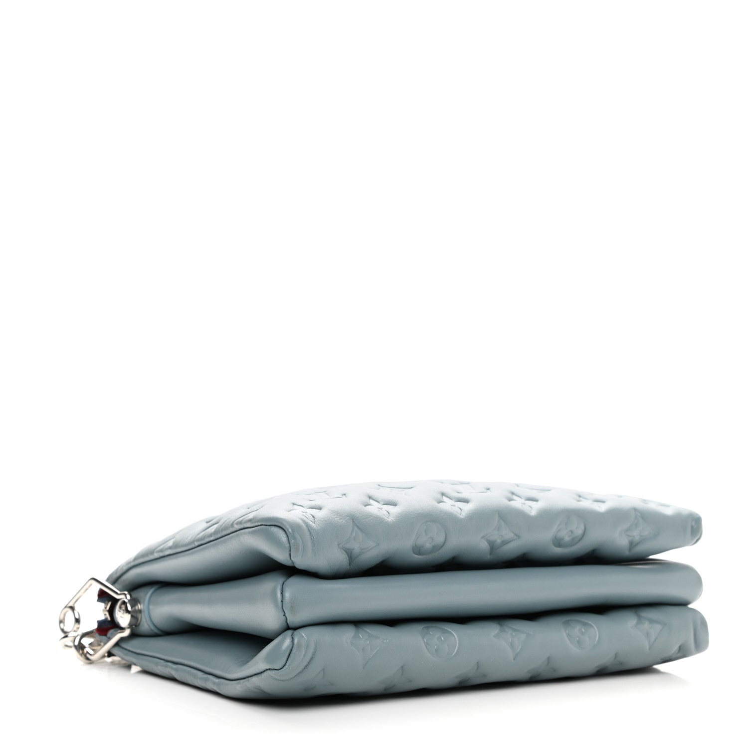 Louis Vuitton Lambskin Embossed Monogram Coussin PM Blue Glacier 4 of 10