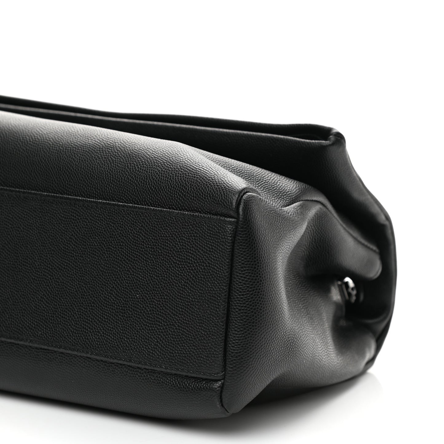Grain De Poudre Medium West Hollywood Monogram Fold-Over Black