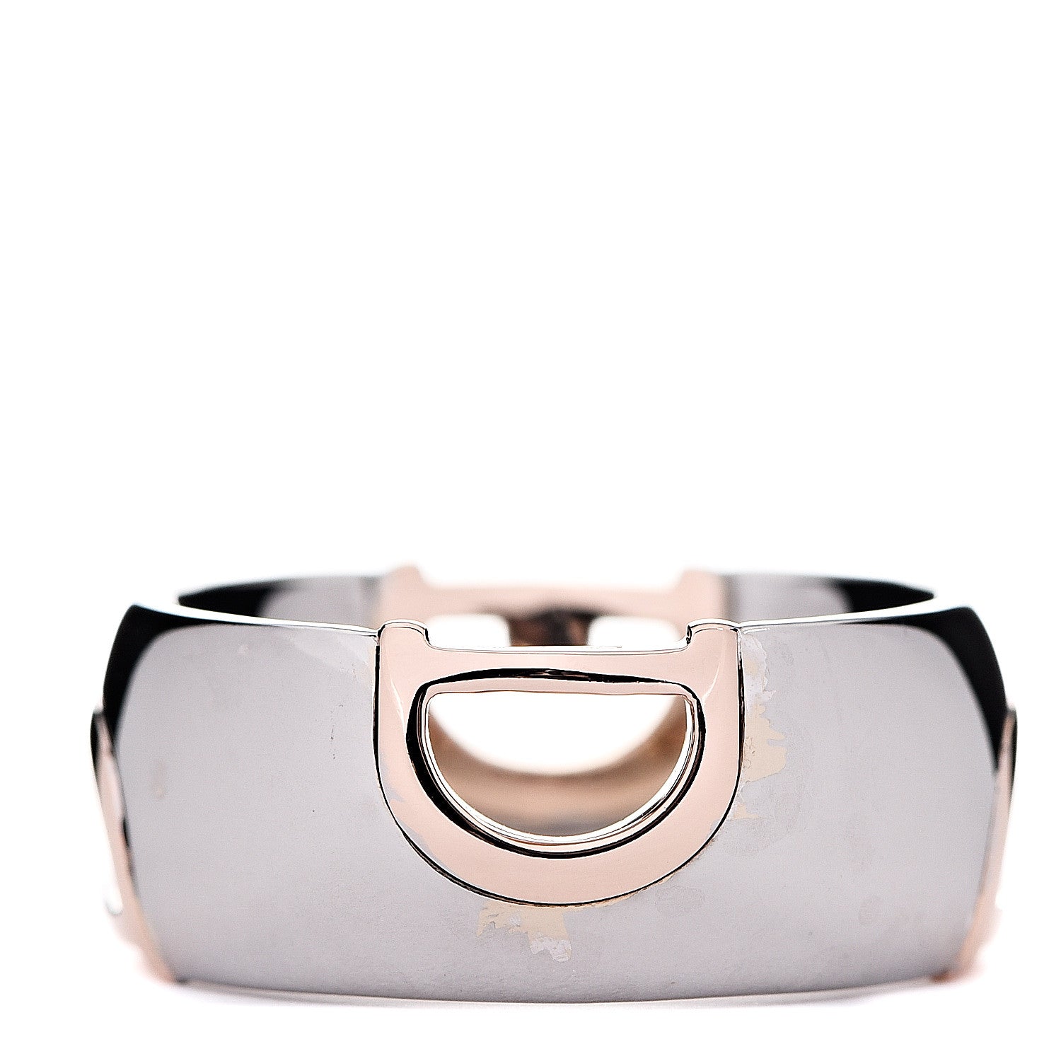 Damiani 18K White Pink Gold Diamond D Icon Ring 58 8.5 2 of 8