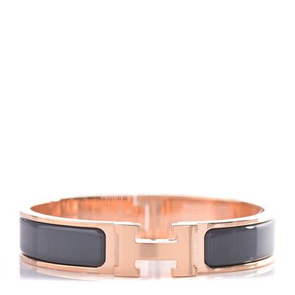 Hermes Enamel Narrow Clic Clac H Bracelet PM Ardoise 1 of 4