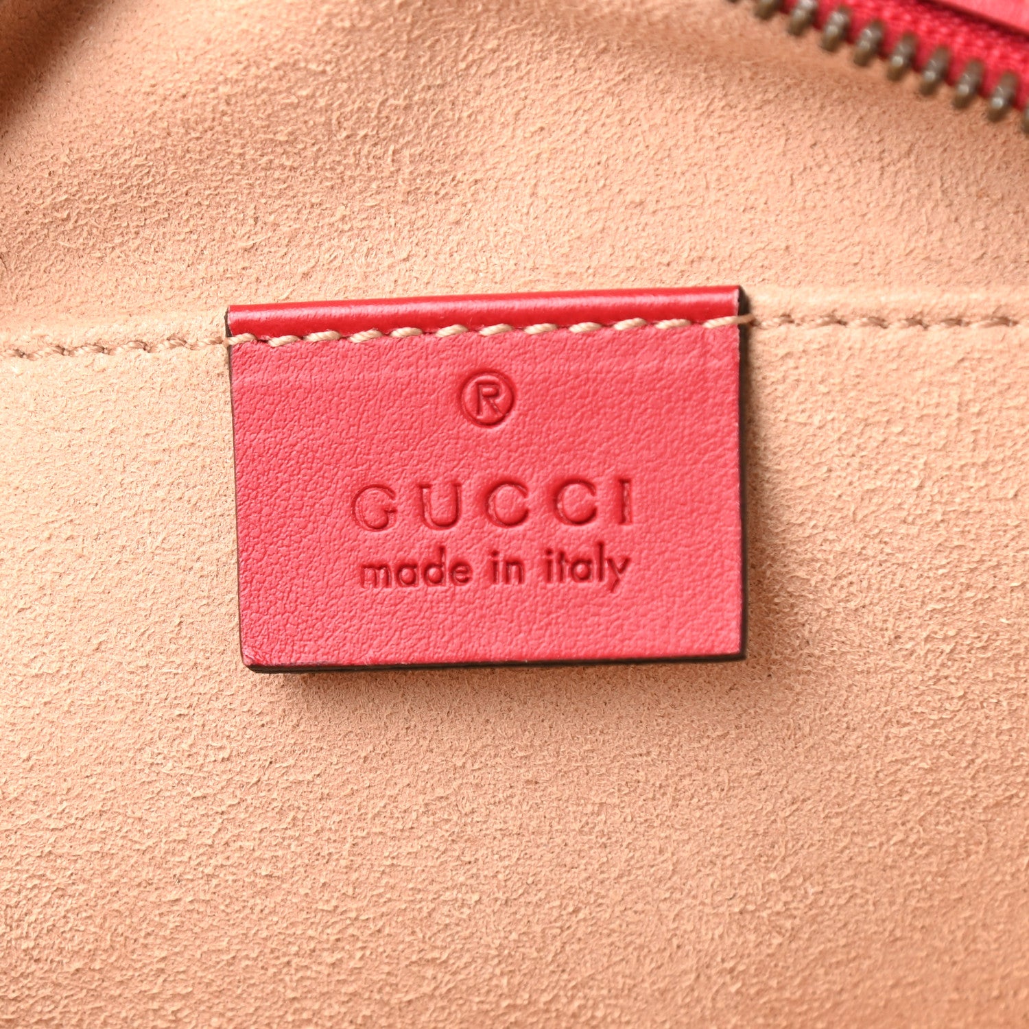 Gucci Calfskin Matelasse Small GG Marmont Chain Shoulder Bag Hibiscus Red 6 of 11