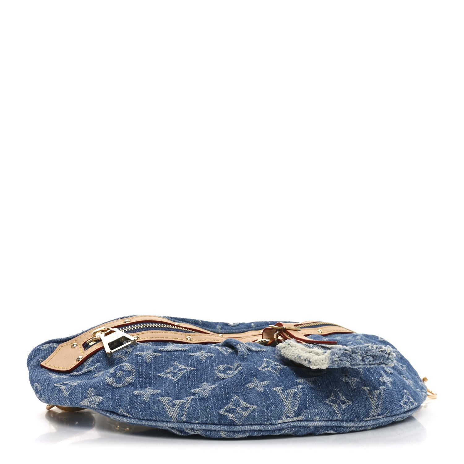 Louis Vuitton Monogram Denim High Rise Bumbag Blue 3 of 9
