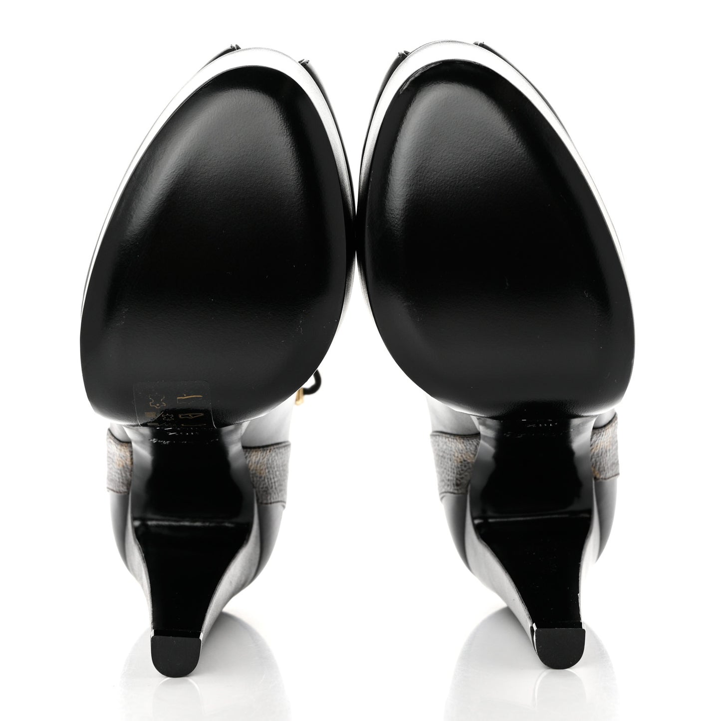 Calfskin Monogram Afterglow Platform Pumps 36.5 Black