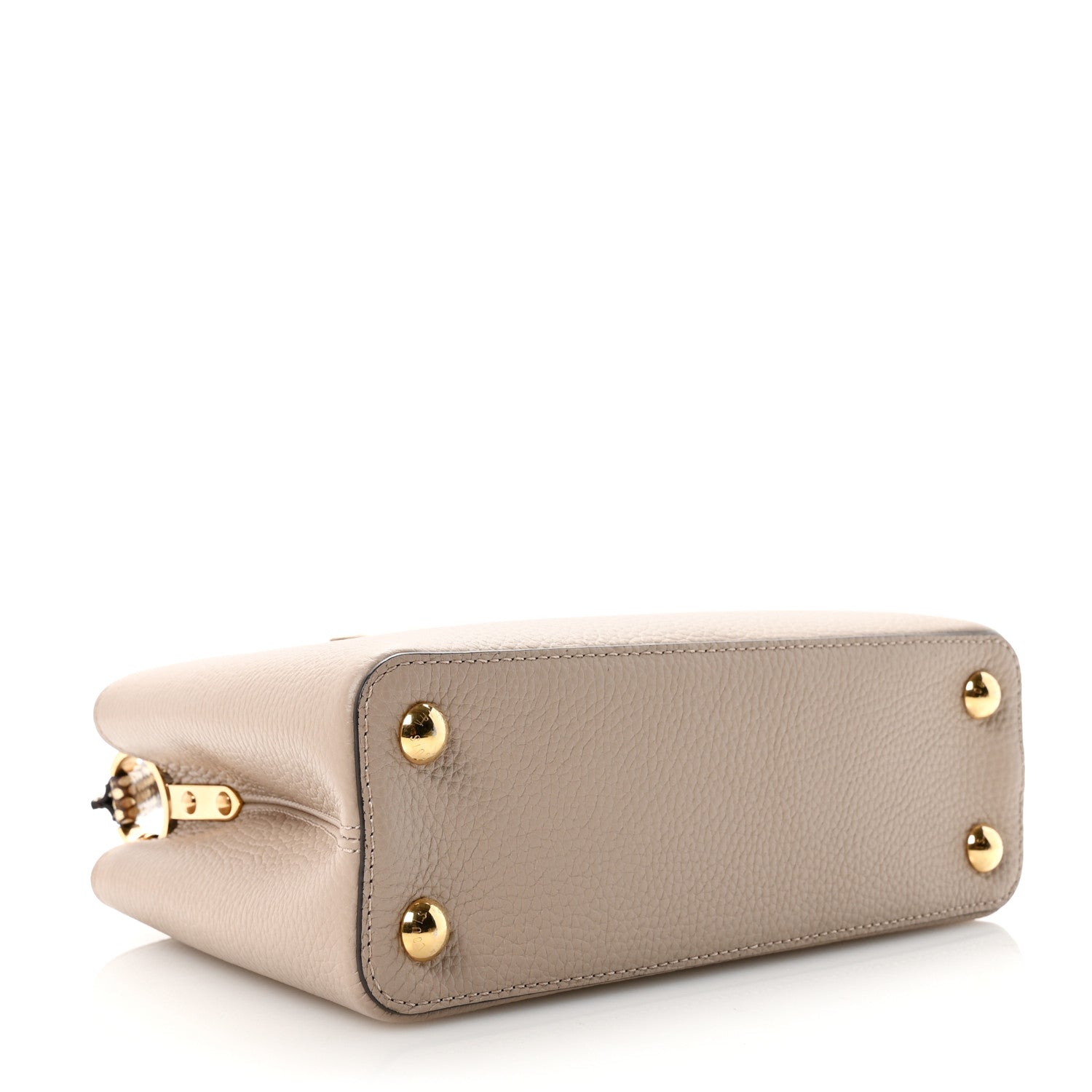 Louis Vuitton Taurillon Snakeskin Capucines BB Galet 4 of 9